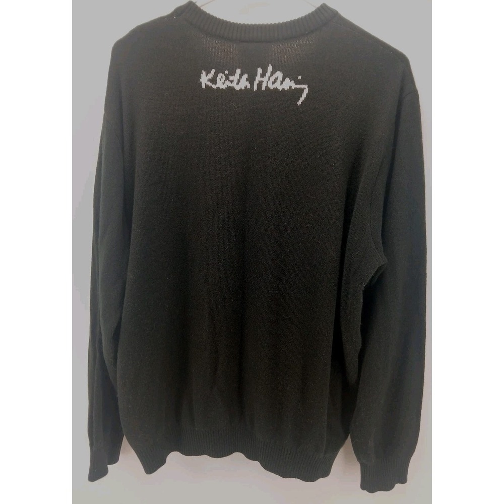 Keith Haring Sweater Happy Heart Big Logo Size Large Valentine's Day - Picture 4 of 6
